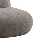 21.5" W Brown Chenille Deer Shaped Chair