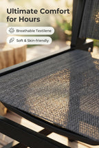 Amopatio Patio Dining Chairs HDPE Plastic Outdoor Chair with Wide Seat All Weather UV Resistant Heavy Duty Resin Patio Chairs for Poolside Garden Porch Backyard Balcony & Deck(1PCS)