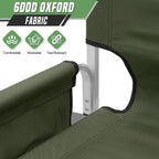 Directors Chair, 31“Tall Foldable Camping Chairs, Folding Aluminum Frame Vanity Chair, Makeup Artist Chair, Portable Camping Chair with Side Table, Cup Holder and Pockets, 250lbs Capacity (Green)