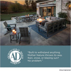 POLYWOOD AD4030GY Classic Outdoor Adirondack Chair, Slate Grey