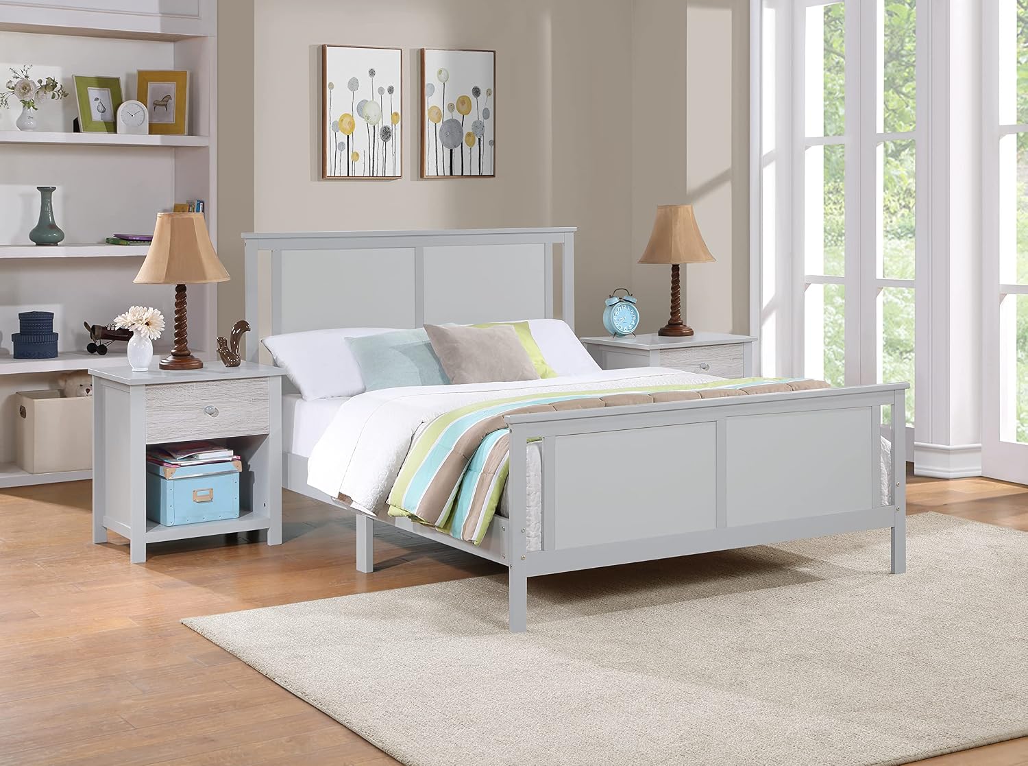 Reversible Panel Full Bed Gray,Rockport Gray