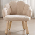 Kid Chair, Toddler Chairs Comfy Sherpa Kids Table Chair, Wood Toddler Couch Sofa, Soft Kid Reading Chair, Boy Girls Desk Chairs for Ages 2-5, Kids Armchair for Bedroom/Nursery/Gifts, Khaki