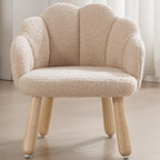 Kid Chair, Toddler Chairs Comfy Sherpa Kids Table Chair, Wood Toddler Couch Sofa, Soft Kid Reading Chair, Boy Girls Desk Chairs for Ages 2-5, Kids Armchair for Bedroom/Nursery/Gifts, Khaki
