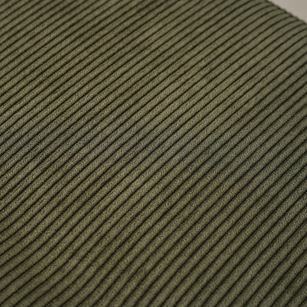 Comfy to go Entryway Bench - Green Bench for Bedroom, Modern Ottoman End of Bed, Corduroy Padded Benches for Living Room, Foyer, Mudroom, Hallway - 39" L x 14" W x 17" H