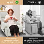 Electric Power Lift Recliner Chair for Elderly and Seniors,Oversized Recliner with Remote Control, Side Pocket, Spacious Seat, Perfect Home Theater Recliner Chair (Light Gray)