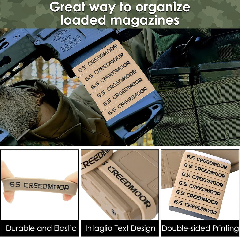 Aolamegs 6.5 Creedmoor Magazine Marking Bands 6 Pack