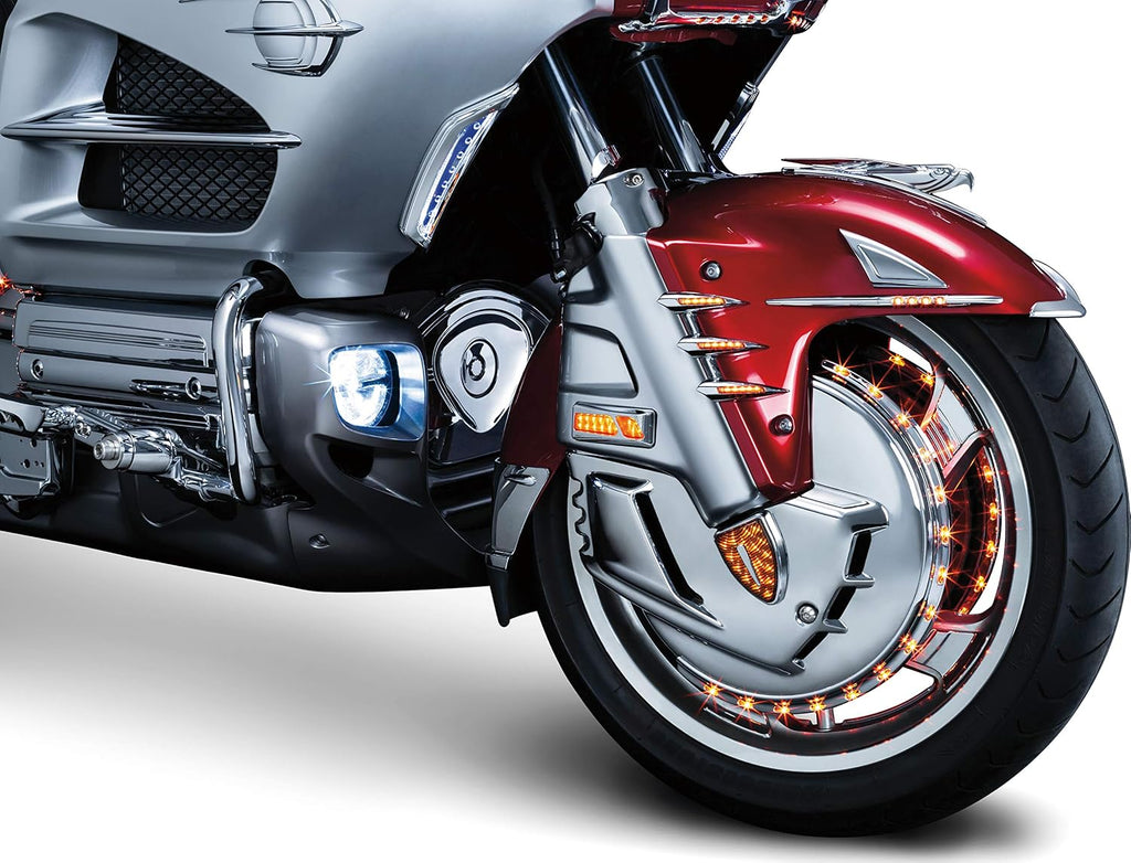 Kuryakyn 7333 Motorcycle Accent Accessory: Front Fender Deco Eagle Ornament, Chrome