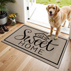 Vaukki Indoor Door Mat 17"x30", Ultra Thin Doormat Indoor Entrance, Non Slip Rubber Backed Inside Welcome Mat for Front Door, Low-Profile Washable Dirt Trapper Entry Floor Mat for Entryway, Sweet Home