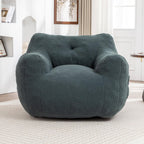 Bean Bag Chair, Bean Bag Sofa Chair with Armrests Stuffed High-Density Foam, Lazy Sofa Comfy Chairs for Living Room,Bedroom (Light Green)