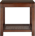 55 Downing Street Powell 22" Wide Brown Wood Side Table