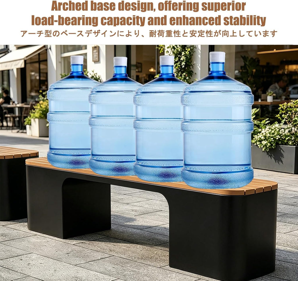 Garden Benches for Outdoors, Patio Benches for Outdoors, Weather Resistant, Backless Design, Suitable for Parks, Gardens, Patios, and Leisure Areas.(Green,150 * 40 * 45CM)