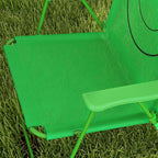Folding Table and Chair Set for Garden, Backyard, Green