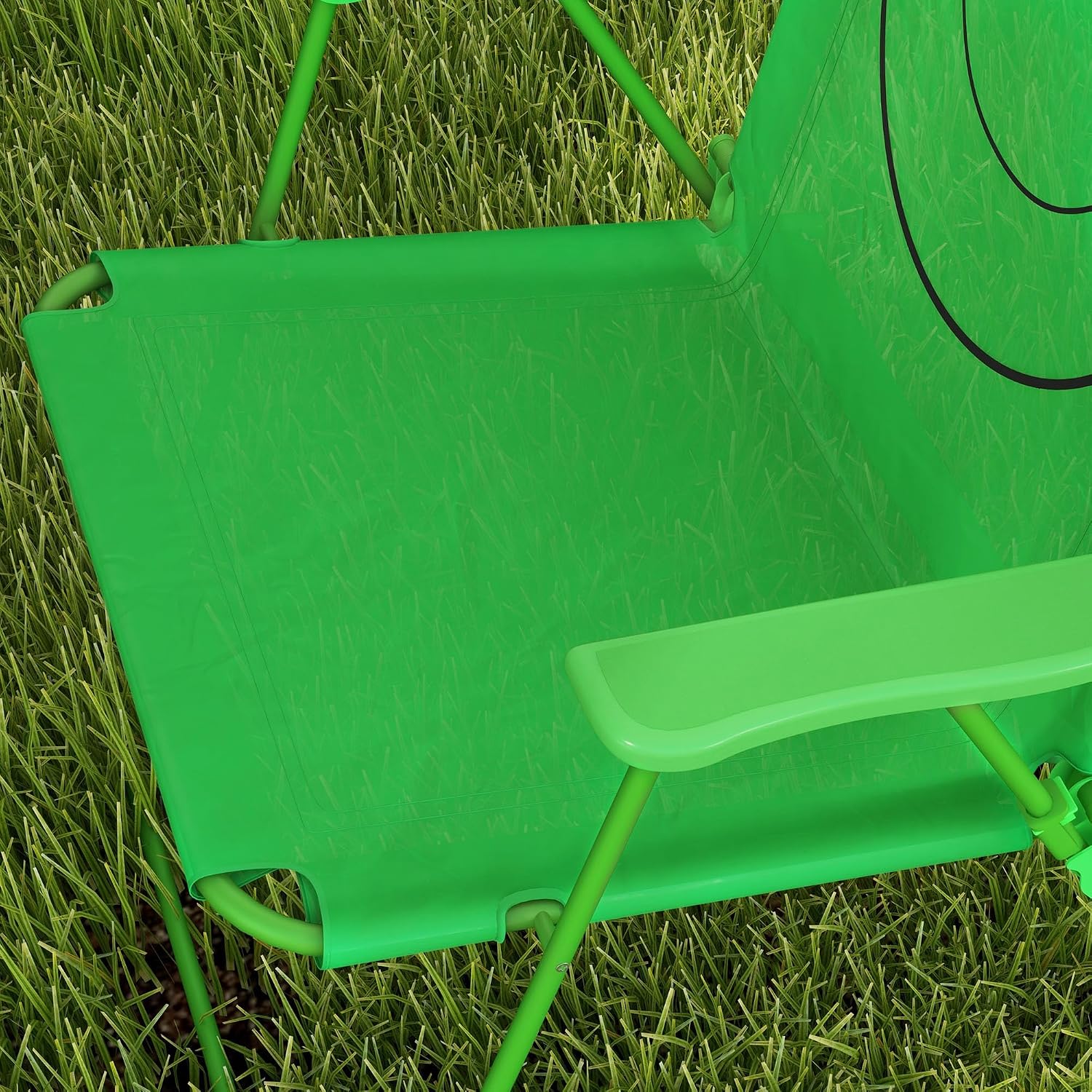 Folding Table and Chair Set for Garden, Backyard, Green