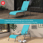 Tangkula Outdoor Lounge Chairs Set of 2, Patio Chaise Lounge with Adjustable Backrest, Reclining Pool Lounge Chairs for Outside with Heavy Duty Steel Frame for Beach, Yard, Balcony, Poolside