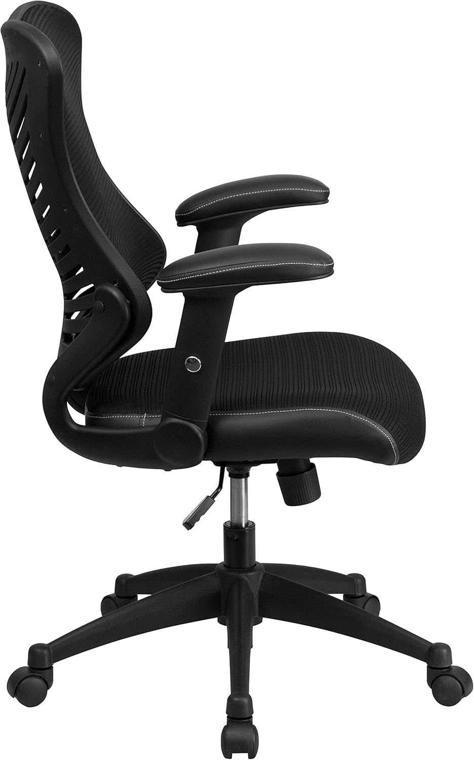 Flash Furniture Kale High Back Designer Black Mesh Executive Swivel Ergonomic Office Chair with Adjustable Arms