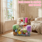 Clear Stuffed Animal Storage Chair, 0.25mm Thick Transparent Stuffed Toy Cover Bean Bag Waterproof Zipper Organizing Accessories for Pillows Cushions Clothing & Doll