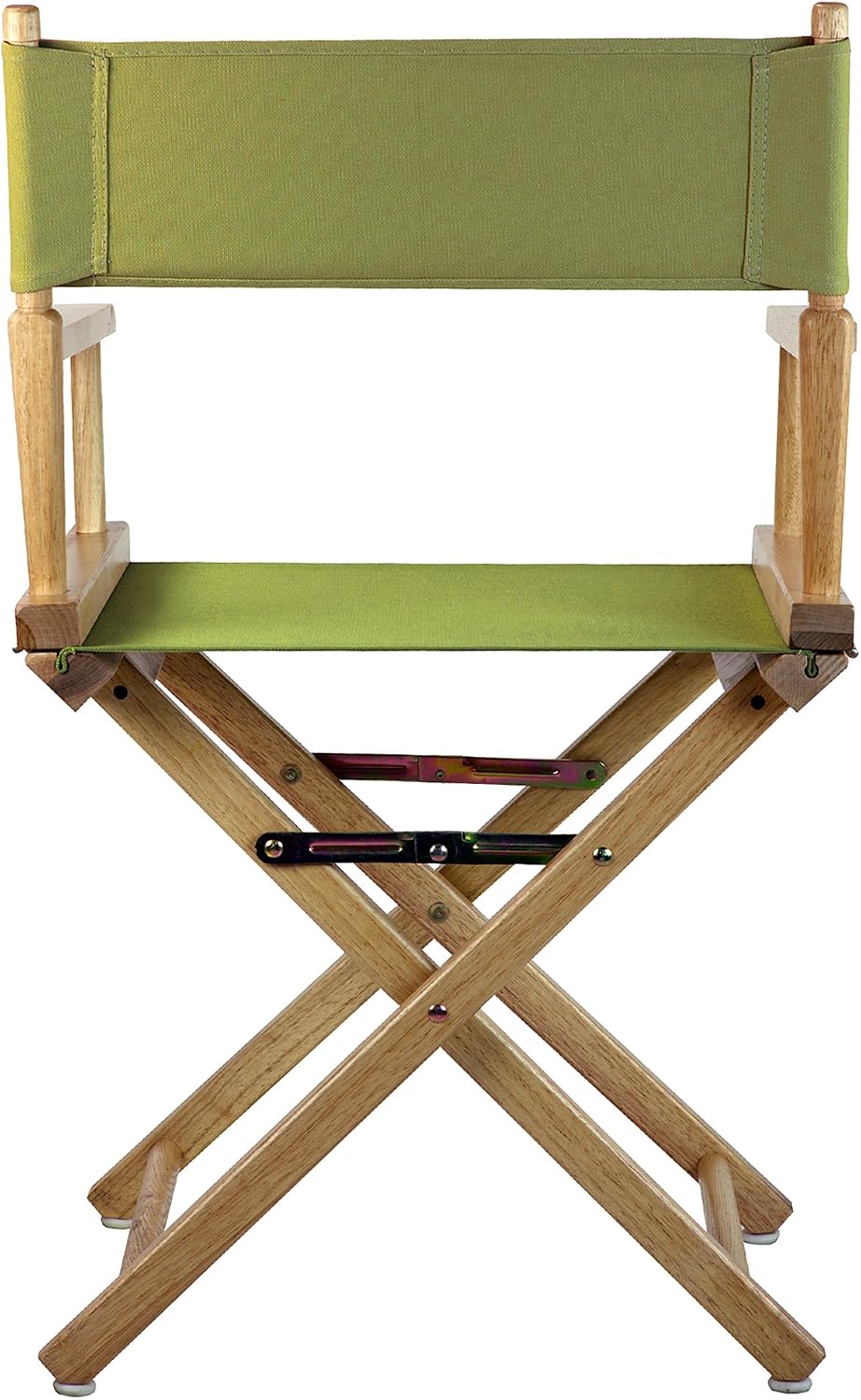 Casual Home 18" Director's Chair Natural Frame with Olive Canvas