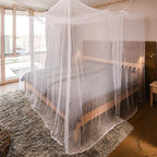 Mosquito Net for Bed Mosquiteros Cameros para Cuba One Side Opening White Bed Canopy Netting for Bedroom Camping Outdoor Travel (L75 X W35 X H63 Inch)