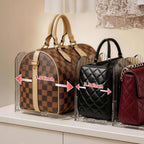 7 Pack Clear Acrylic Purse Divider, No Assembly,Adjustable Handbag Organizer, Anti-Scratch Closet Shelf Storage for Bags, Books & Files