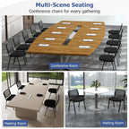 Giantex Set of 10 Office Guest Chair, Stackable Waiting Room Chair with Padded Seat, Metal Frame, 330Lbs Capacity, Conference Room Chair, Reception Chair for Lobby, Training Room, Meeting Room
