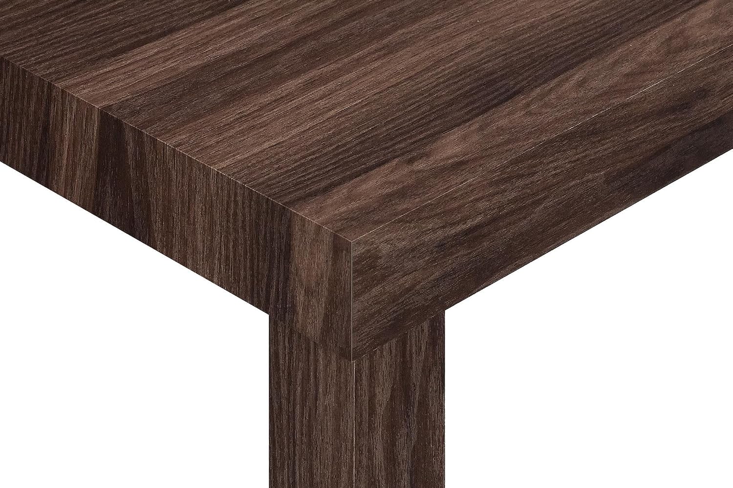 Parsons End Table, Canyon Walnut Finish, Modern Side Table for Living Room Bedroom, Home Essential