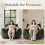 Oversized Bean Bag Chair for Living Room Furniture Bean Bag Chairs for Adults- Small Couch & Lounge Accent Chair for Living Room Chairs or Bedroom