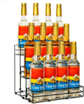 12 Bottles Coffee Syrup Rack Organizer, Coffee Syrup Stand Holder, 3 Tier Coffee Syrup Organizer for Coffee Bar Station, Wine Rack for Countertop, Bottle Display Shelf for Cocktail, Dressing
