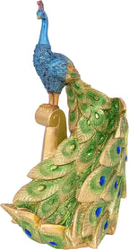 Decorative Wine Bottle Holder - Peacock Blue