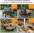 Wooden Curved Bench Weatherproof Outdoor Benches,Garden Tree Wrap Around Seater