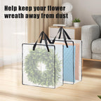 Wreath Storage Bag 5-Pack, 26 Inches 95 L Wreath Storage Container for Home Storage, Storage Bag for Spring Summer Autumn Christmas Wreath Decorations or Clothing Blanket Comforters Bed Sheets Pillows