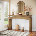 Celaform Console Tables for Entryway, 47.2 Inch Long Sofa Table with Storage, Farmhouse Wood Style Entry Table Behind Couch Table for Living Room, Entrance, Hallway (Light Brown)