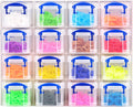 16 x 0.14 LITRE PLASTIC ORGANISER TOOL STORAGE BOX SET