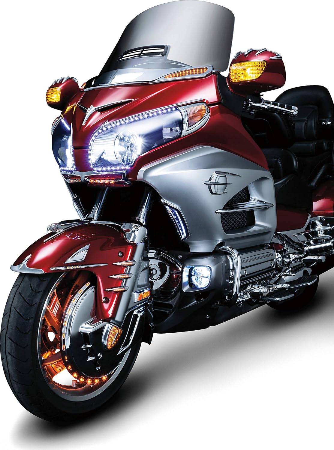 Kuryakyn 7333 Motorcycle Accent Accessory: Front Fender Deco Eagle Ornament, Chrome