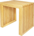 Bamboo Dining Bench Woodden Bench Seat for Kitchen, Living Room, Dining Room, Natural Bamboo