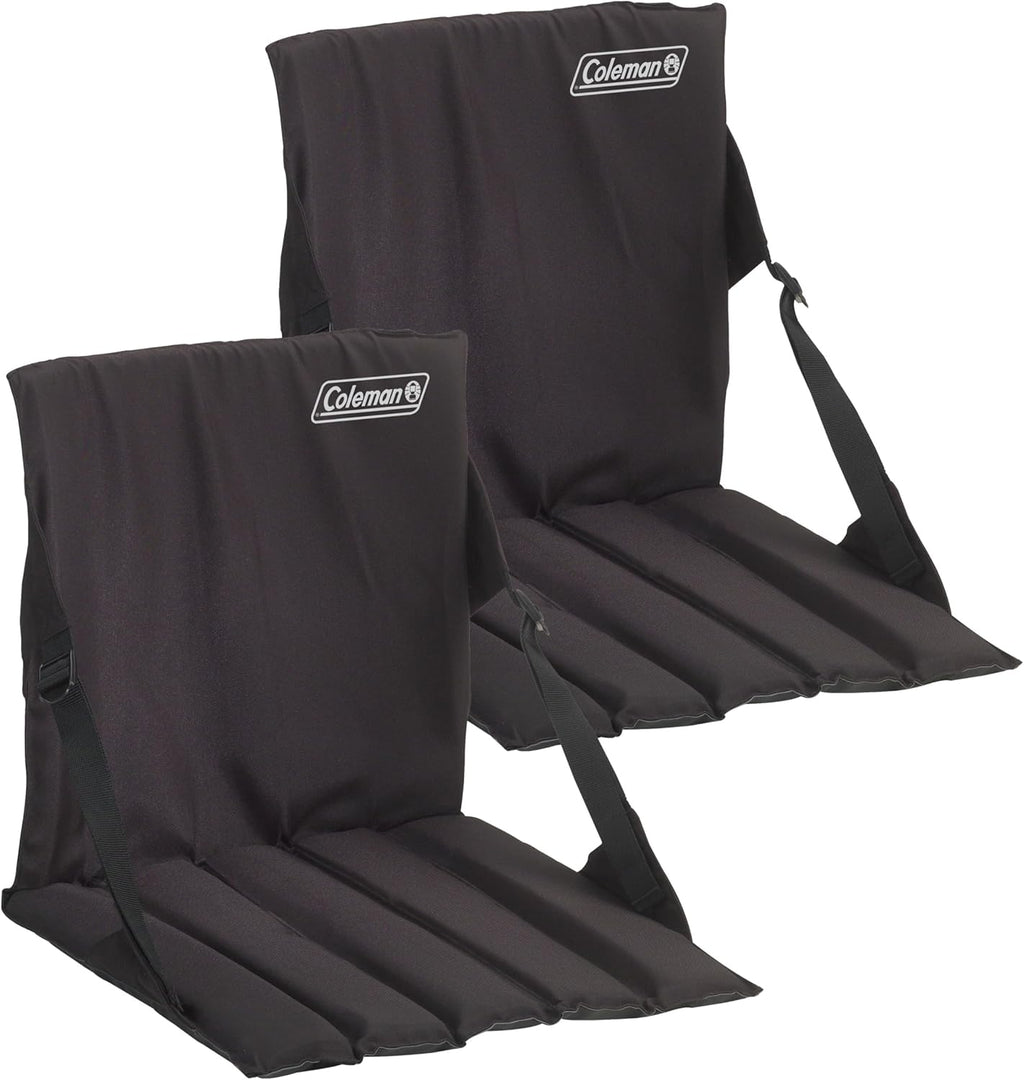Coleman Stadium Seat, 2-Pack, with Built in Storage and Padded Seat, Easy to Carry