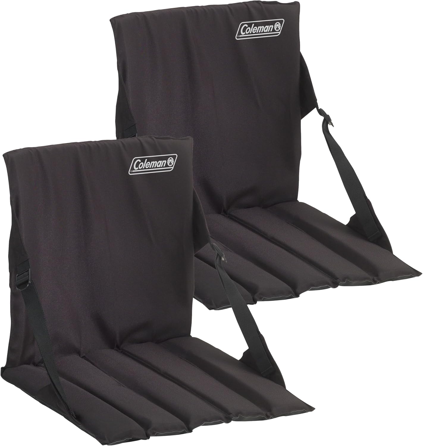 Coleman Stadium Seat, 2-Pack, with Built in Storage and Padded Seat, Easy to Carry