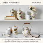 MACKENZIE-CHILDS Wildflowers Pink Large Canister
