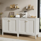 1pcs Modern Buffet Cabinet with Storage Sideboard Cabinet Wood cabinets for Kitchen,Living Room,Hallway Antique White