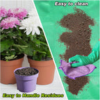HARFINGTON Repotting Mat 19.7" x 19.7" PE Cloth Waterproof Plant Repotting Mat Foldable Portable Gardening Potting Tray with Plastic Buckle for Indoor Plant Change Soil Watering, Yellow
