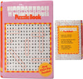 ban.do Decorative Book Shaped Vase, Word Search Ceramic Vase, Shelf Decor for Home or Office (Word Search)