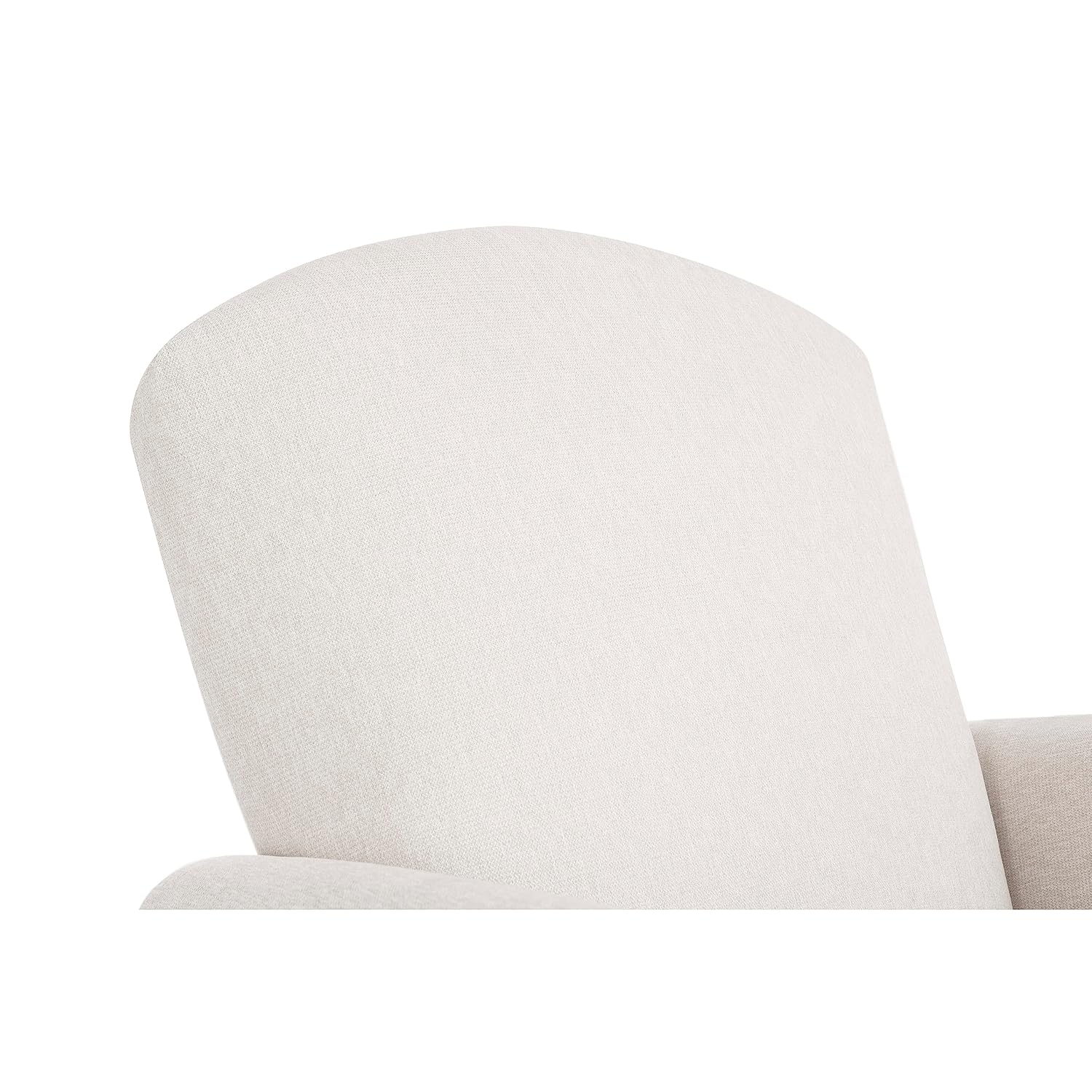 Evolur Vienna Swivel Glider with Nailhead Trim in Sweet Cream, Made from Sturdy and Sustainable FSC-Certified Wood, Easy to Assemble and Maintain, Features 360° Swivel Motion