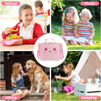 Insulated Axolotl Lunch Bag lonchera for Teen Girl Boy Kid Bento Box Reusable Large Capacity Portable Waterproof Leakproof with Name Tag to School Office Picnic Travel (1PCS Lunch Bag)
