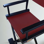 Casual Home 30" Director's Chair Black Frame-with Burgundy Canvas, Bar Height