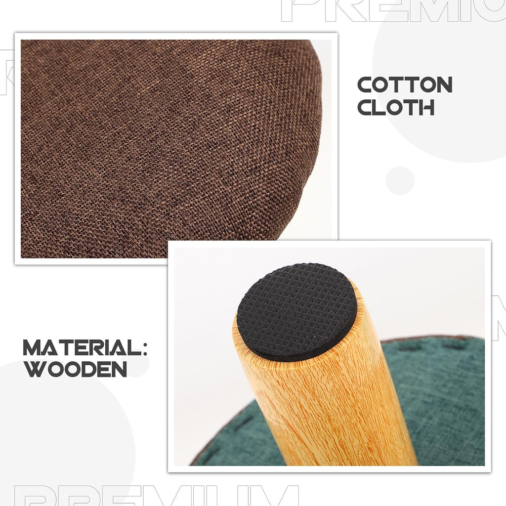 Ergonomic Wooden Stool for Posture Correction Core Strength Support Compact Portable Design for Office Home and Travel Use