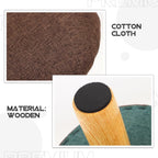 Ergonomic Wooden Stool for Posture Correction Core Strength Support Compact Portable Design for Office Home and Travel Use