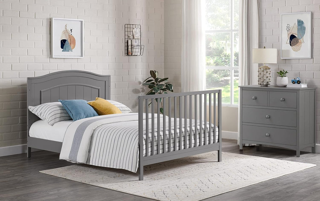 Oxford Baby North Bay Full-Size Bed Conversion Kit, Dove Gray, GreenGuard Gold Certified