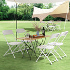 10 Pack Folding Chairs, Portable Party Chairs,Portable Plastic Stackable Commercial Seat with Steel Frame,Capacity for 350lb,for Office Wedding Party Patio Dinning Events