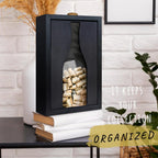 flinelife Wooden Wine Cork Holder, 13x8, Wine Cork Collector Shadow Box - Perfect for Wine Lover Gift