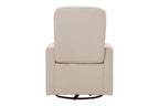 daVinci Olive 360° Swivel Glider Chair w/ Storage Ottoman - Water & Stain Resistant Rocking Glider - GREENGUARD Gold & FSC Certified, Versatile Rocking Chair for Nursery & Living Room, Polyester Cream