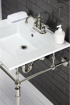 Kingston Brass VPB33226 Edwardian Brass Console Sink Legs, Polished Nickel
